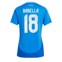 Italien Nicolo Barella #18 Hjemmebanetrøje Dame EM 2024 Kortærmet